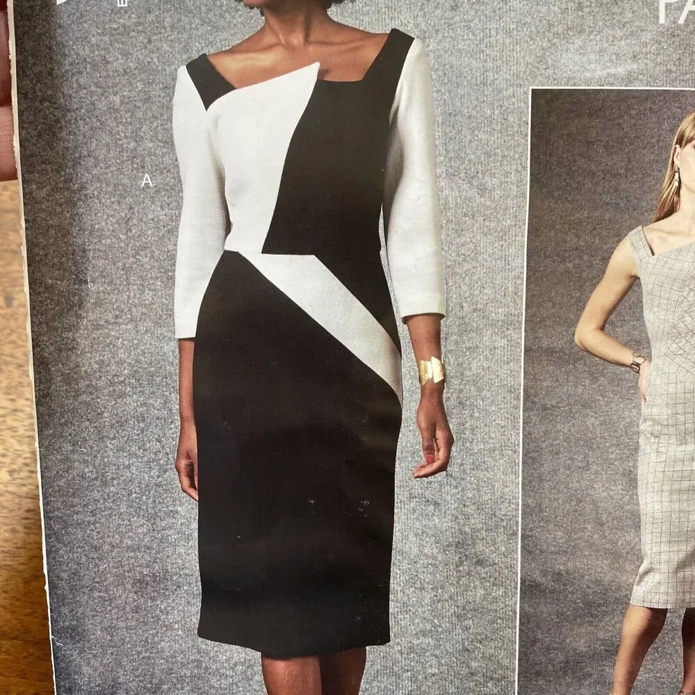 Vogue Sewing Pattern V1673 Misses Fitted Sheath Dress Sleeve Variations Sz 14-22